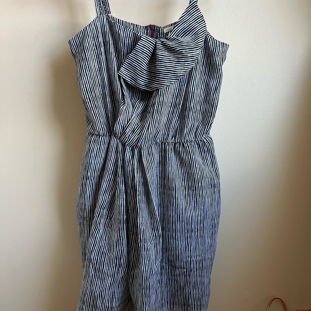 RACHEL Rachel Roy Black and White Sleeveless Sundress with Pockets